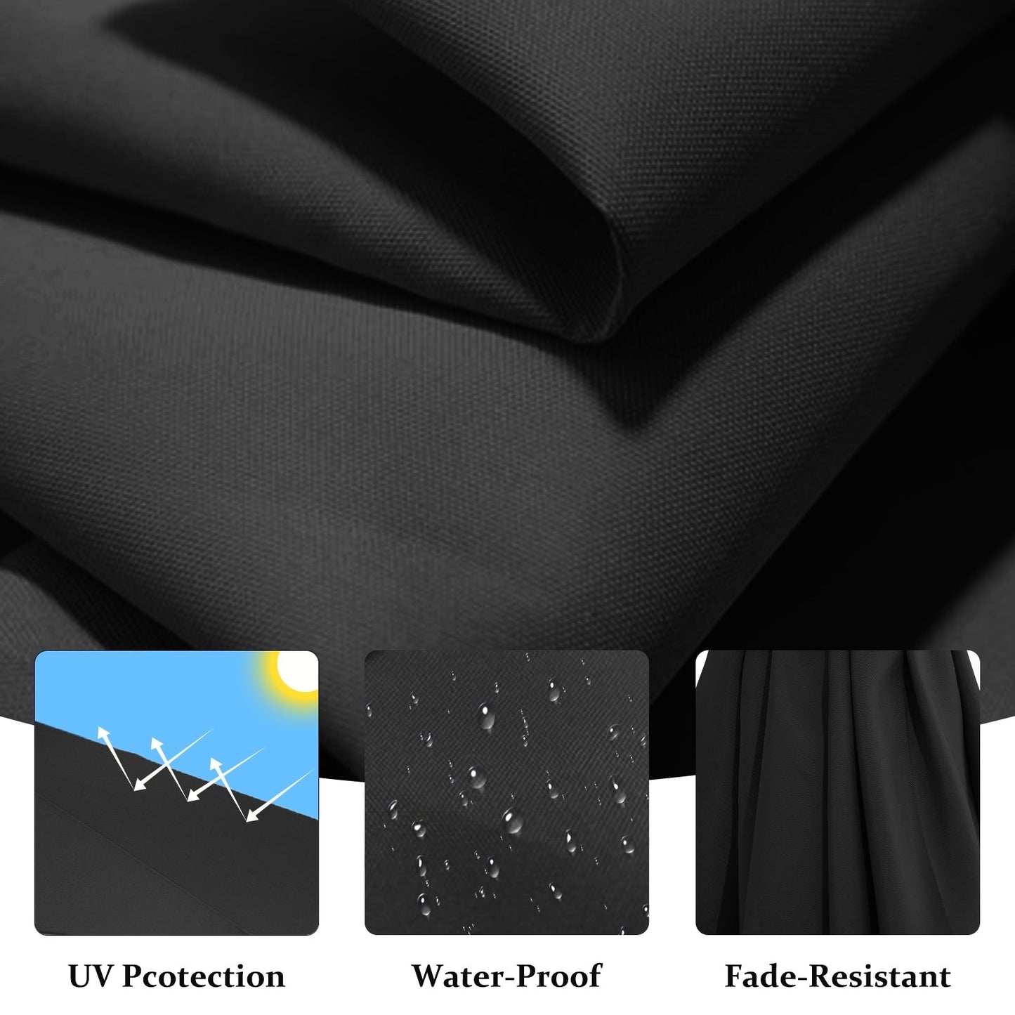 10ft Steel Crank Lift Hanging Offset Cantilever Umbrella