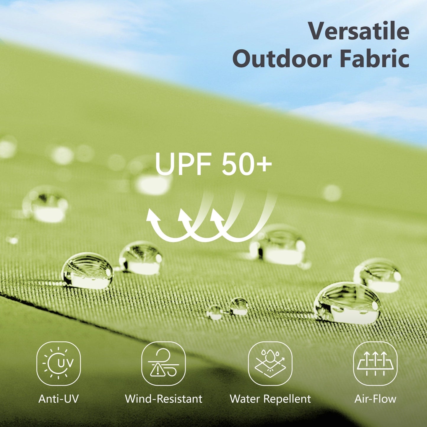 MAISON ARTS 13ft Double -Sided Patio Umbrella Extra Large with Crank