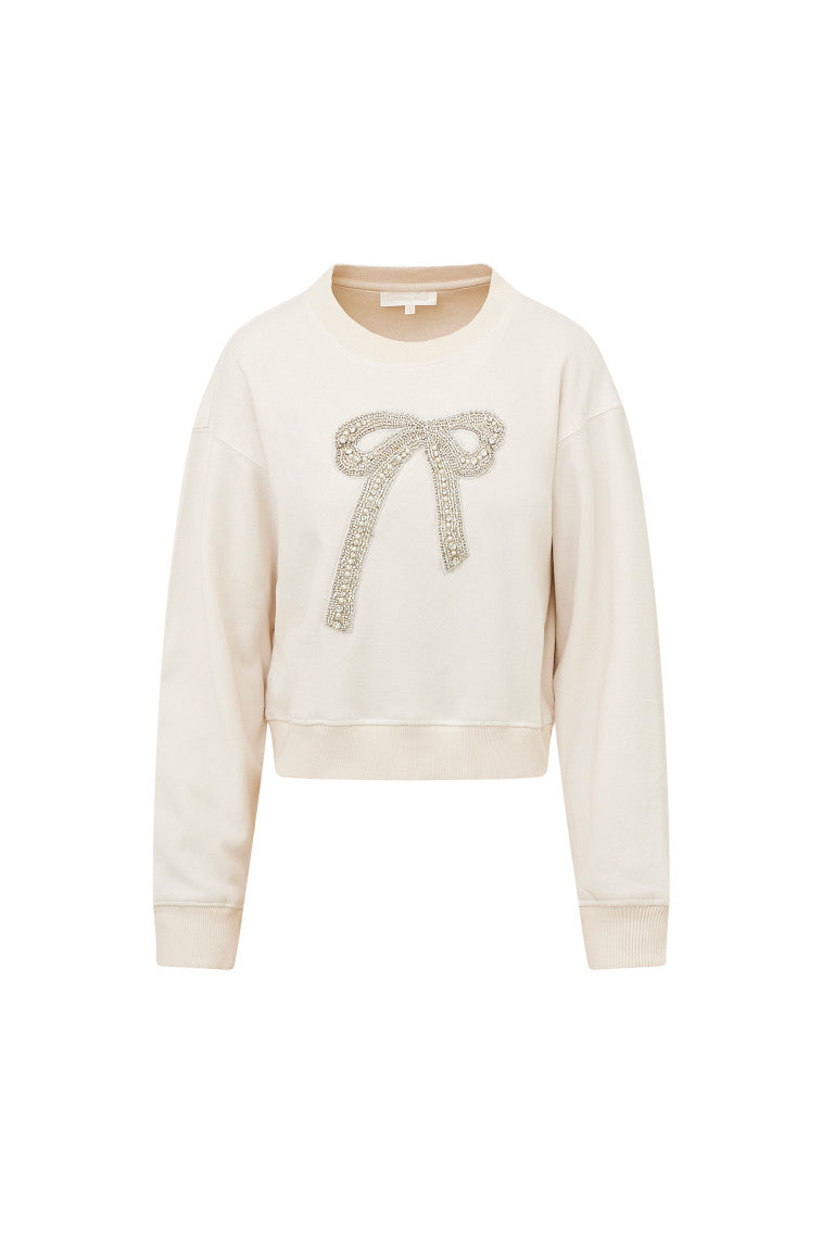 Pull polaire orné d'un nœud Rylan