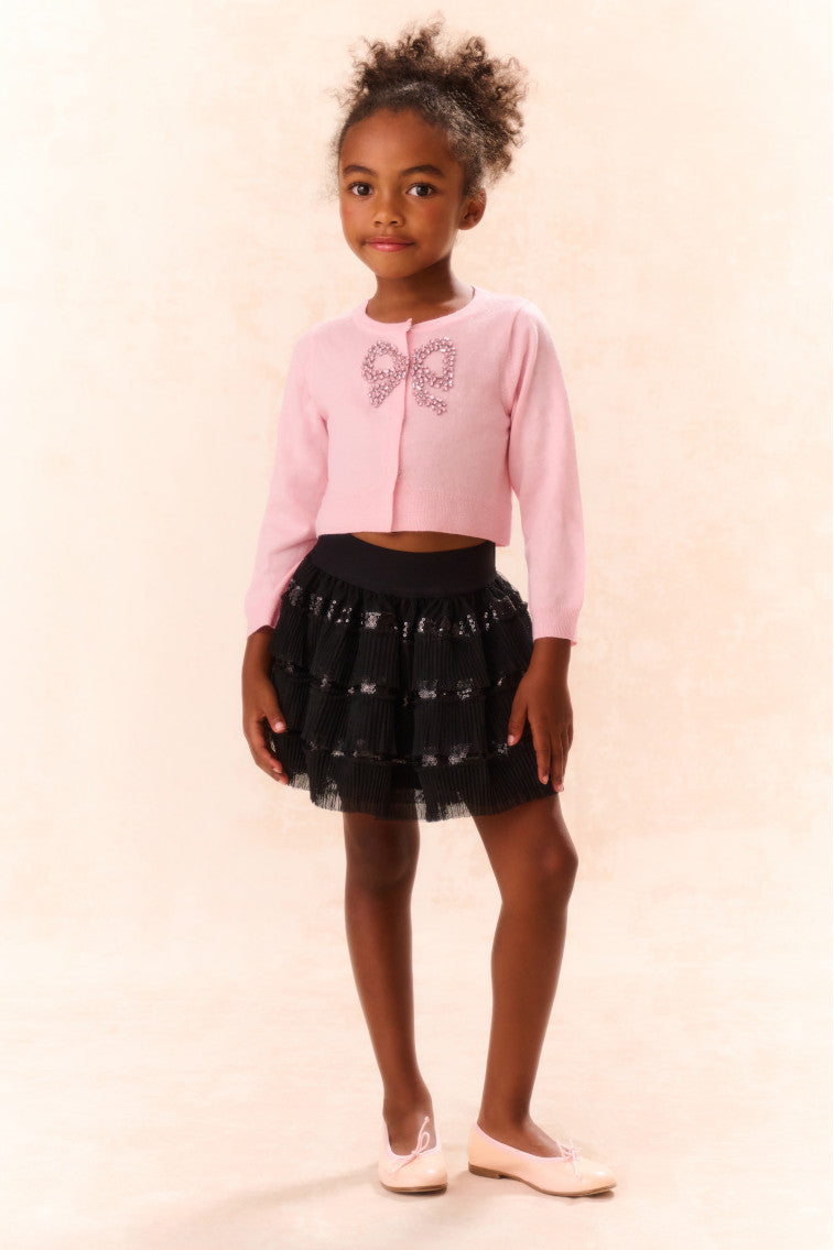 Cardigan en laine orné Ebett pour fille