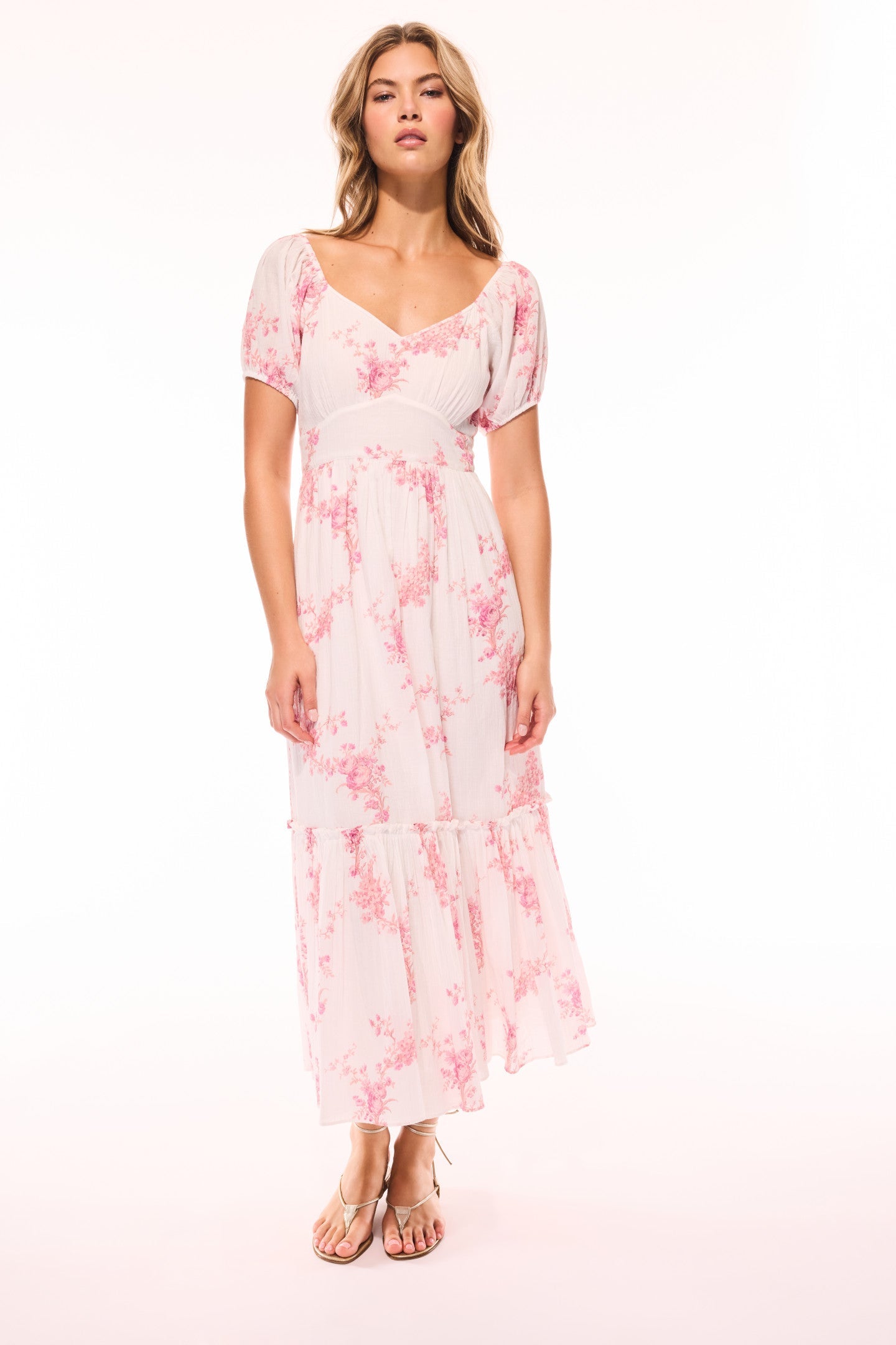 Robe midi en coton recyclé Angie