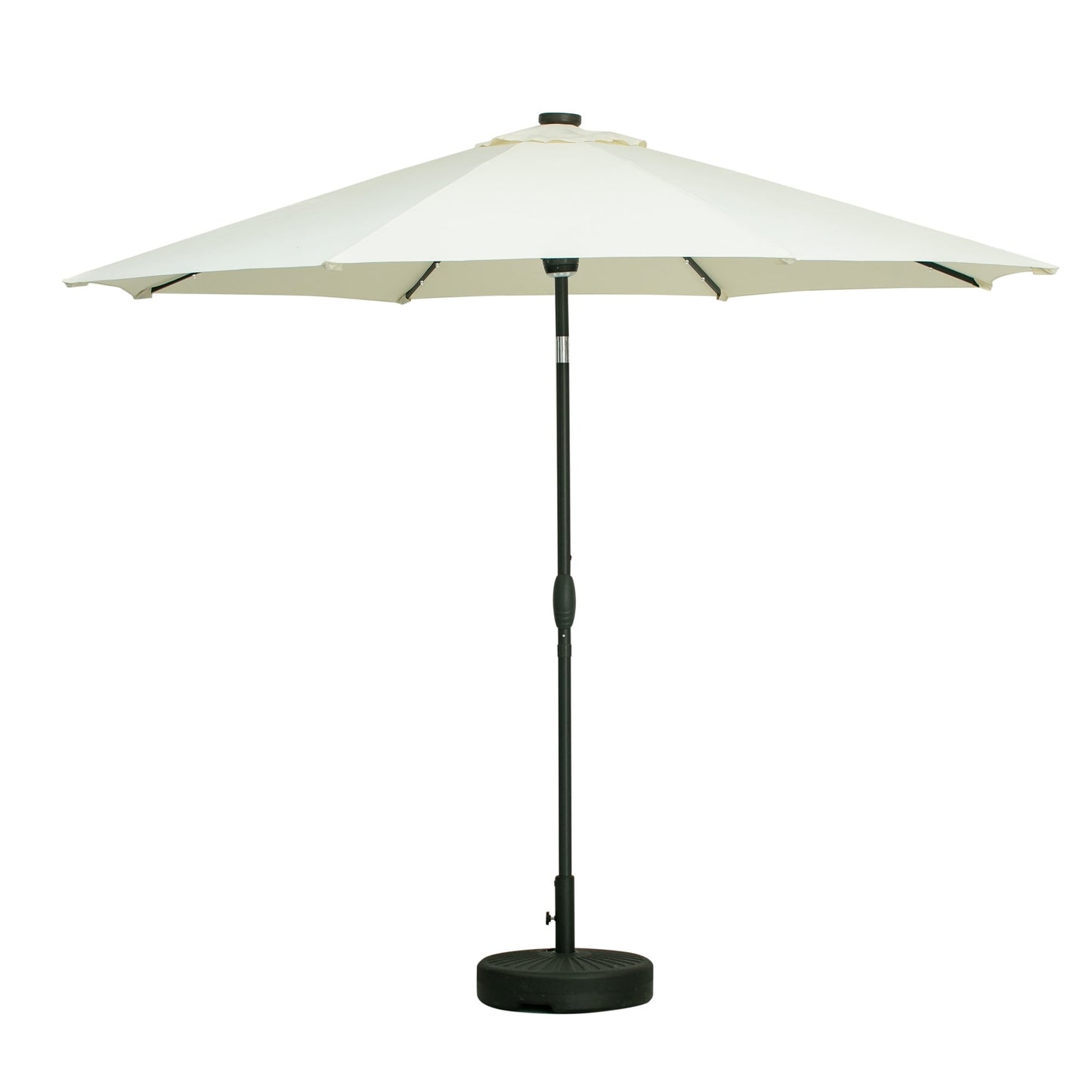 Ainfox 10ft Patio Umbrella with Lights Outdoor Solar Umbrella without Base