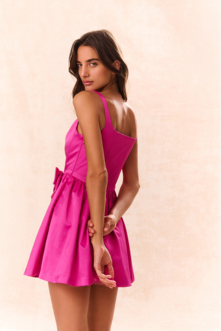 Mini-robe en satin Bayer