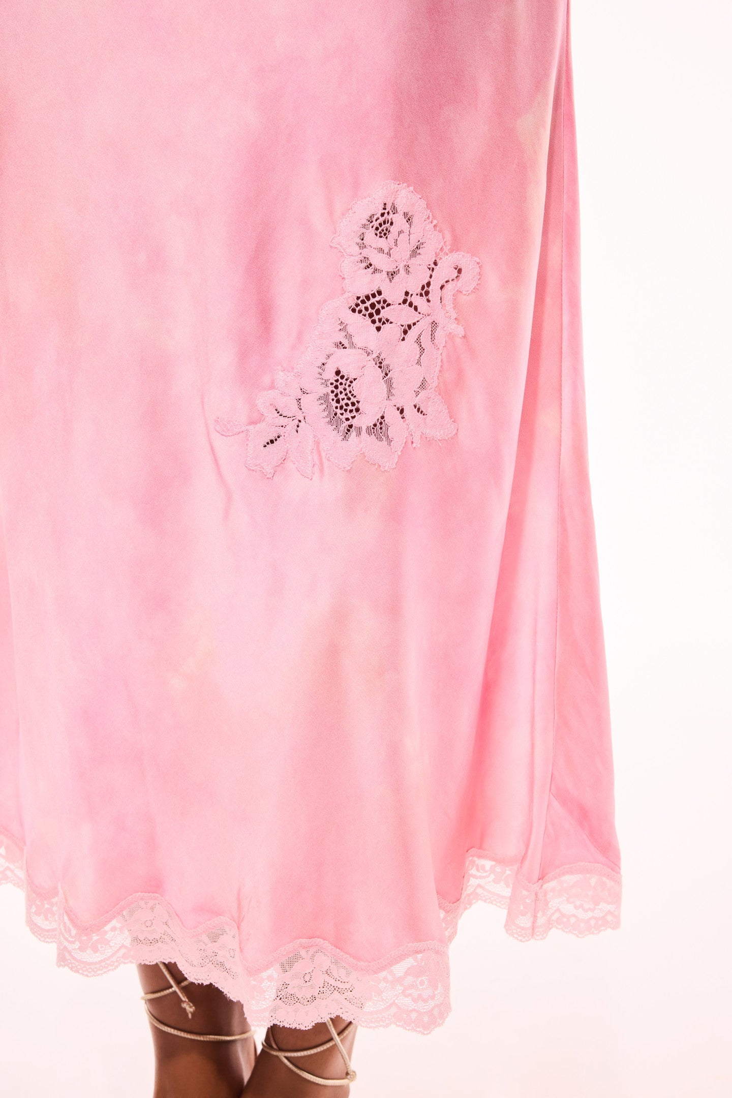 Robe midi en soie mélangée Bier