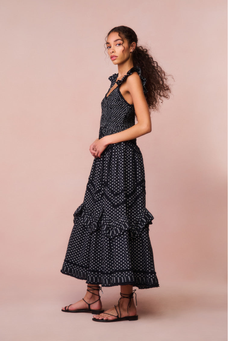 Robe en coton avec nœud Brin