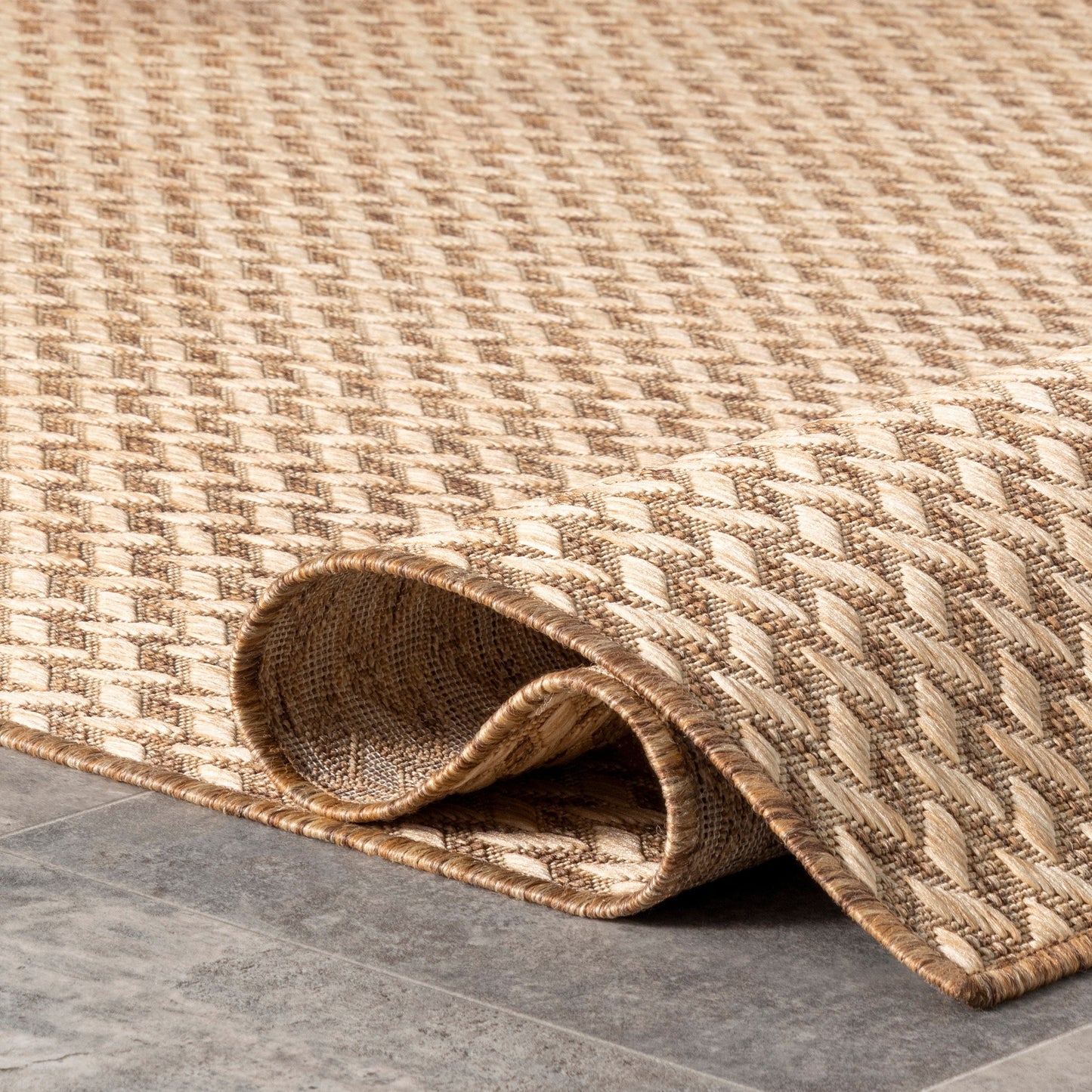 Nuloom Camryn Herringbone Indoor/Outdoor Area Rug