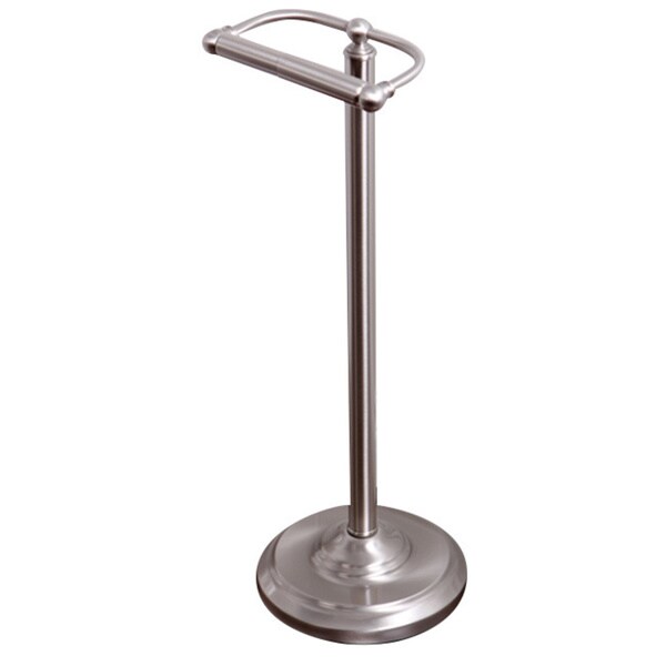 Kingston Brass Brushed Nickel Standing Pedestal Toilet Paper Holder