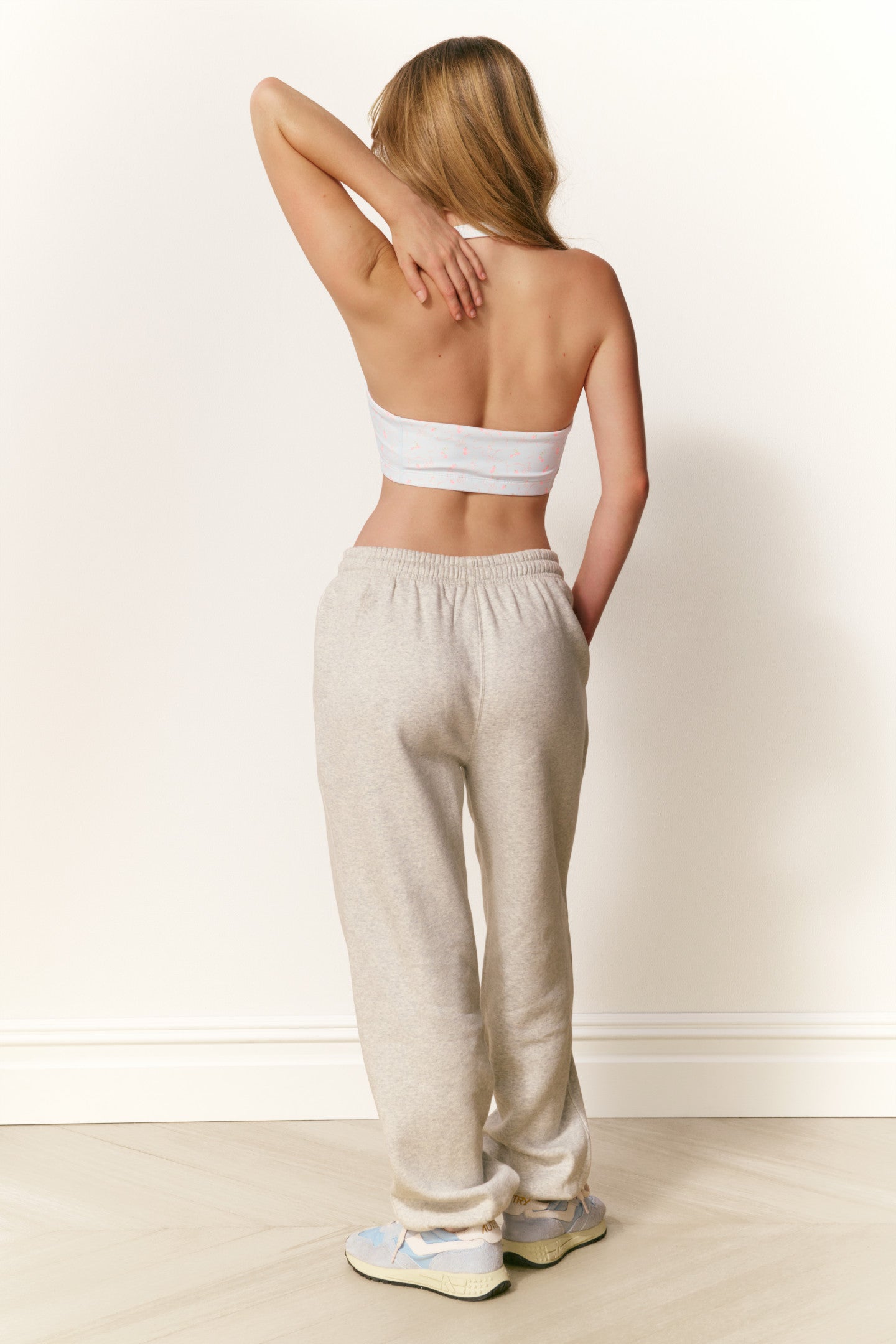 Pantalon de survêtement en coton avec logo en dentelle Caitirene
