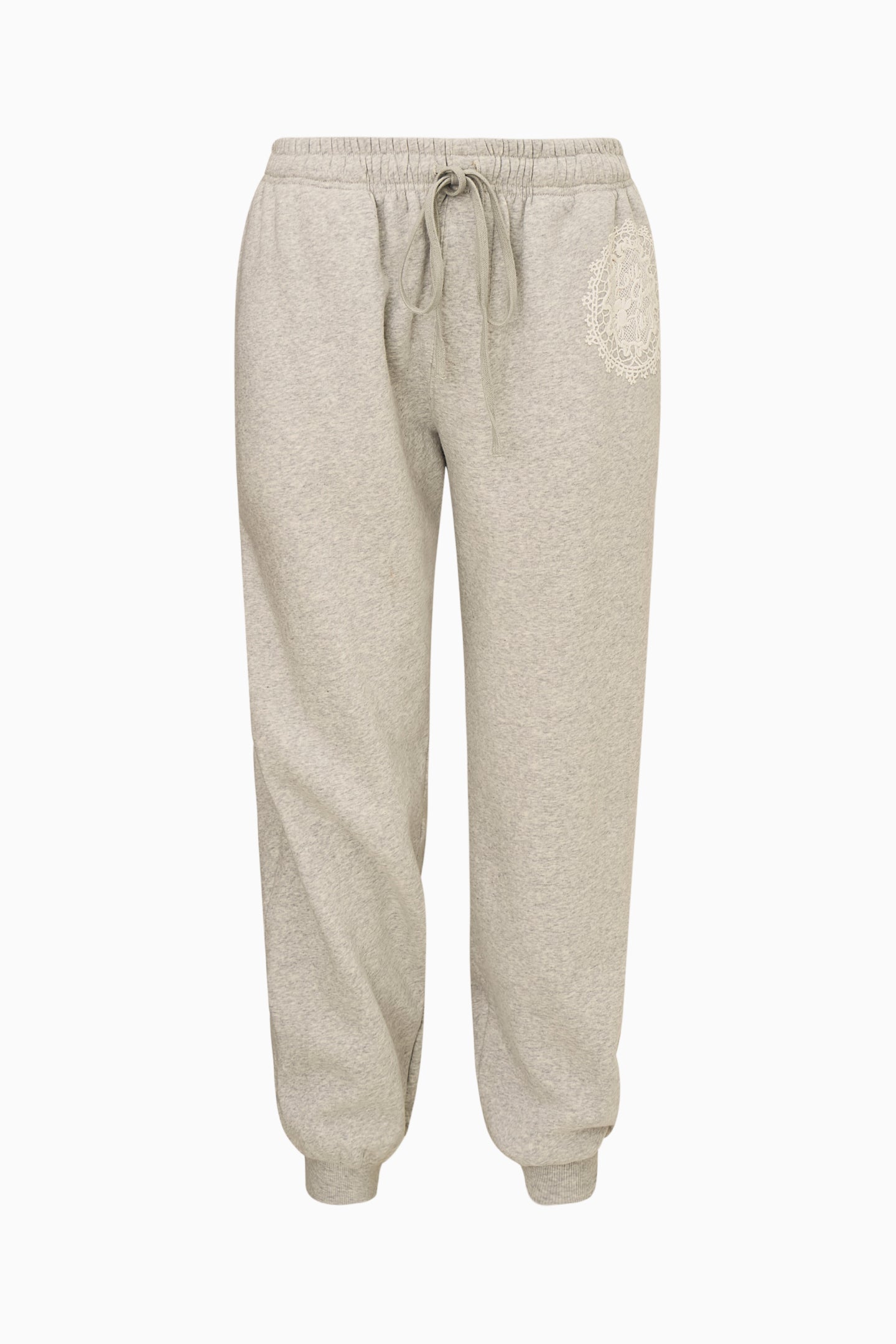 Pantalon de survêtement en coton avec logo en dentelle Caitirene