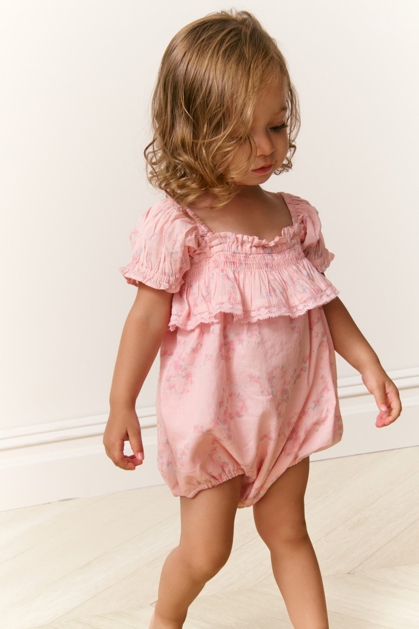 Tablier Baby Carlita Luna Rosa Fleur
