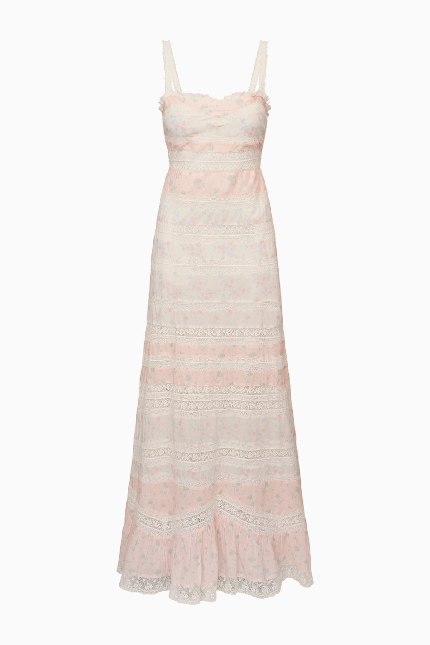 Robe longue en coton à imprimés mixtes Carwen