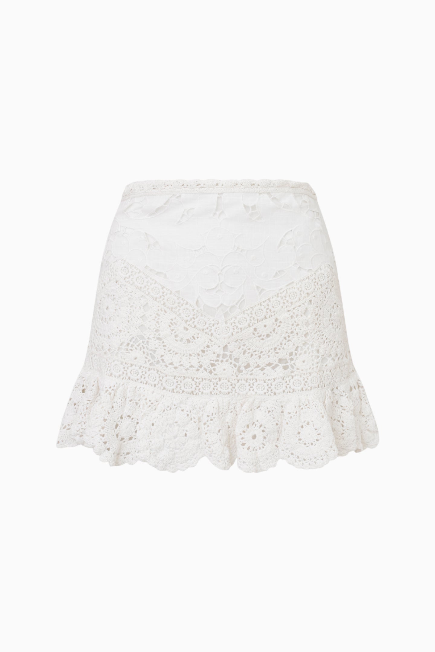 Mini-jupe en crochet Cherie