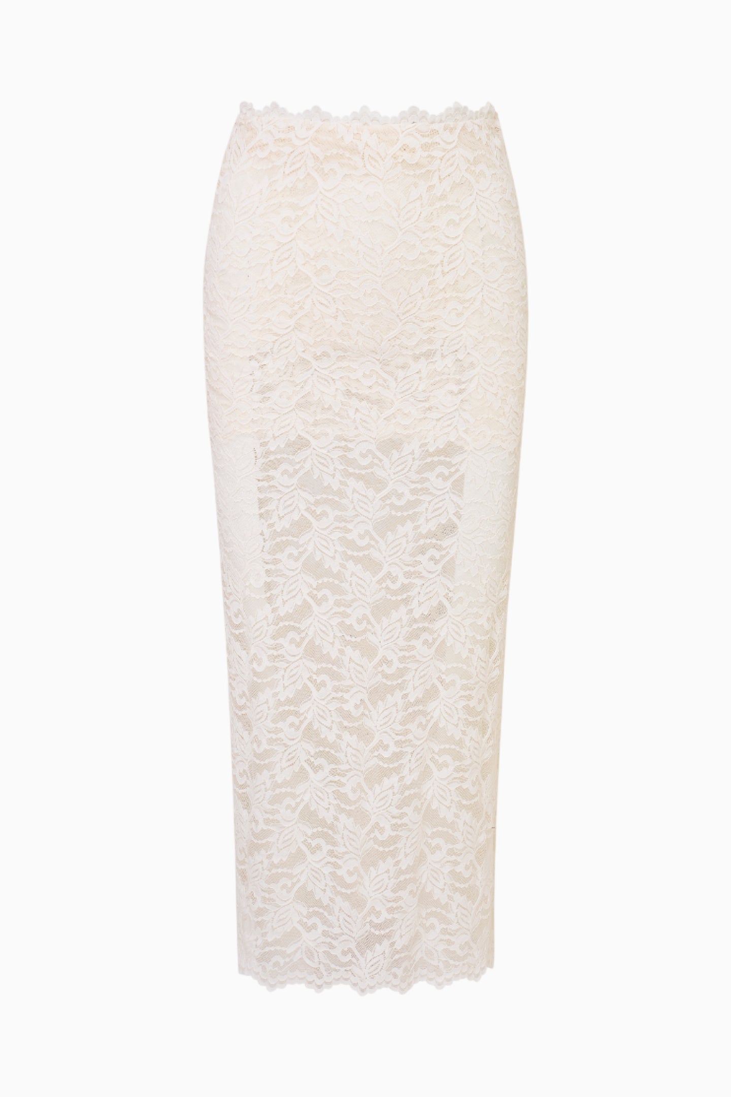 Jupe longue en dentelle extensible Clooney
