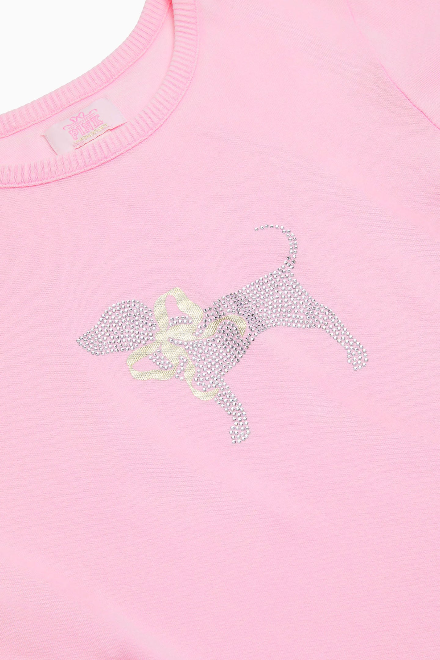 T-shirt rétro en coton PINK x LoveShackFancy