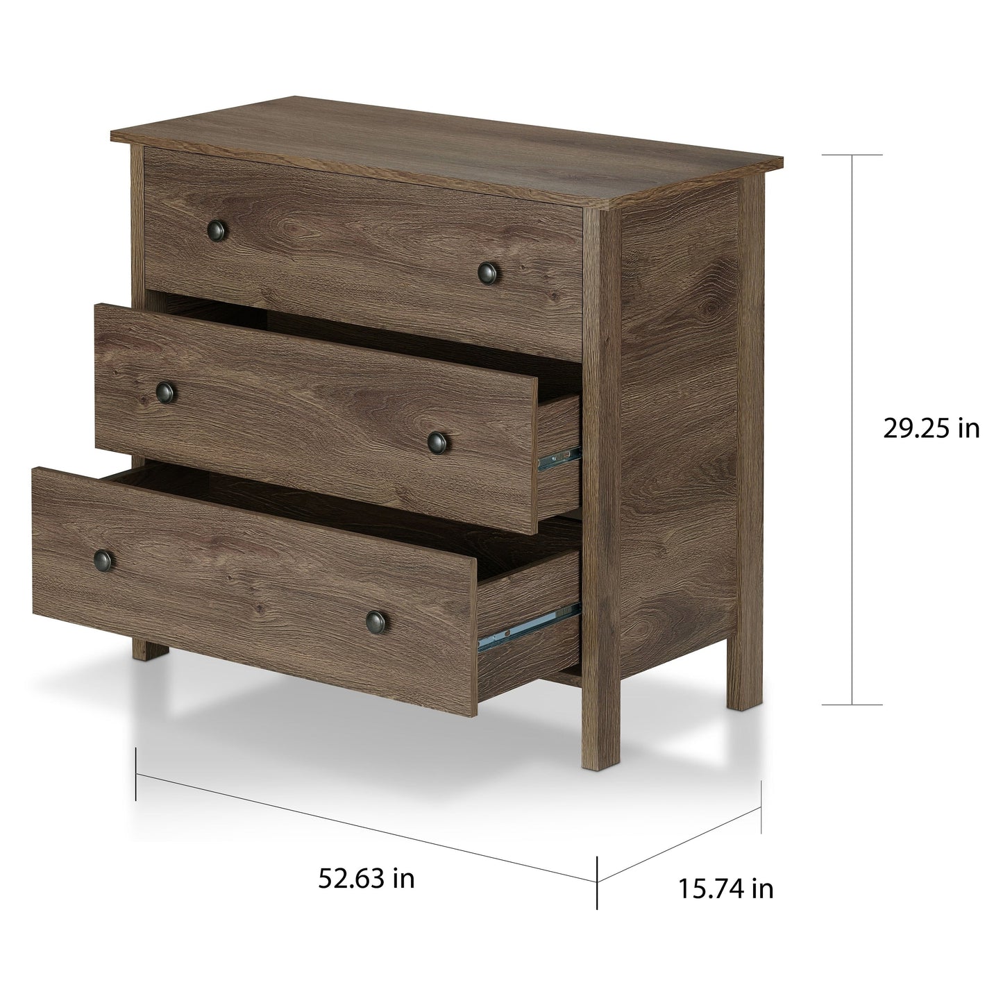 Mulgrew Rustic Walnut Storage Dresser by Carbon Loft