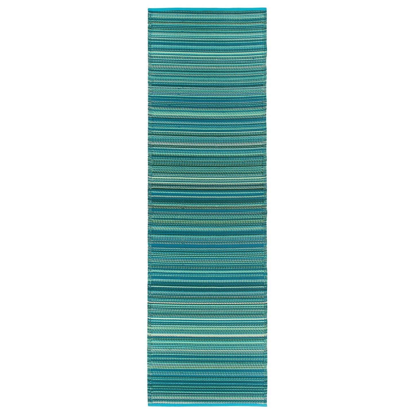 Contemporary Stripe Reversible Plastic Outdoor Rugs