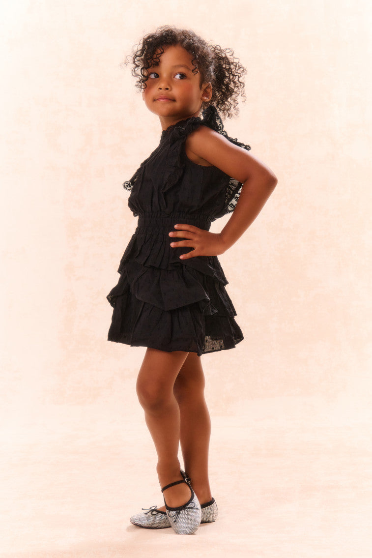 Robe à volants en coton Decker pour fille