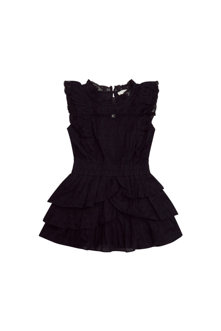 Robe à volants en coton Decker pour fille