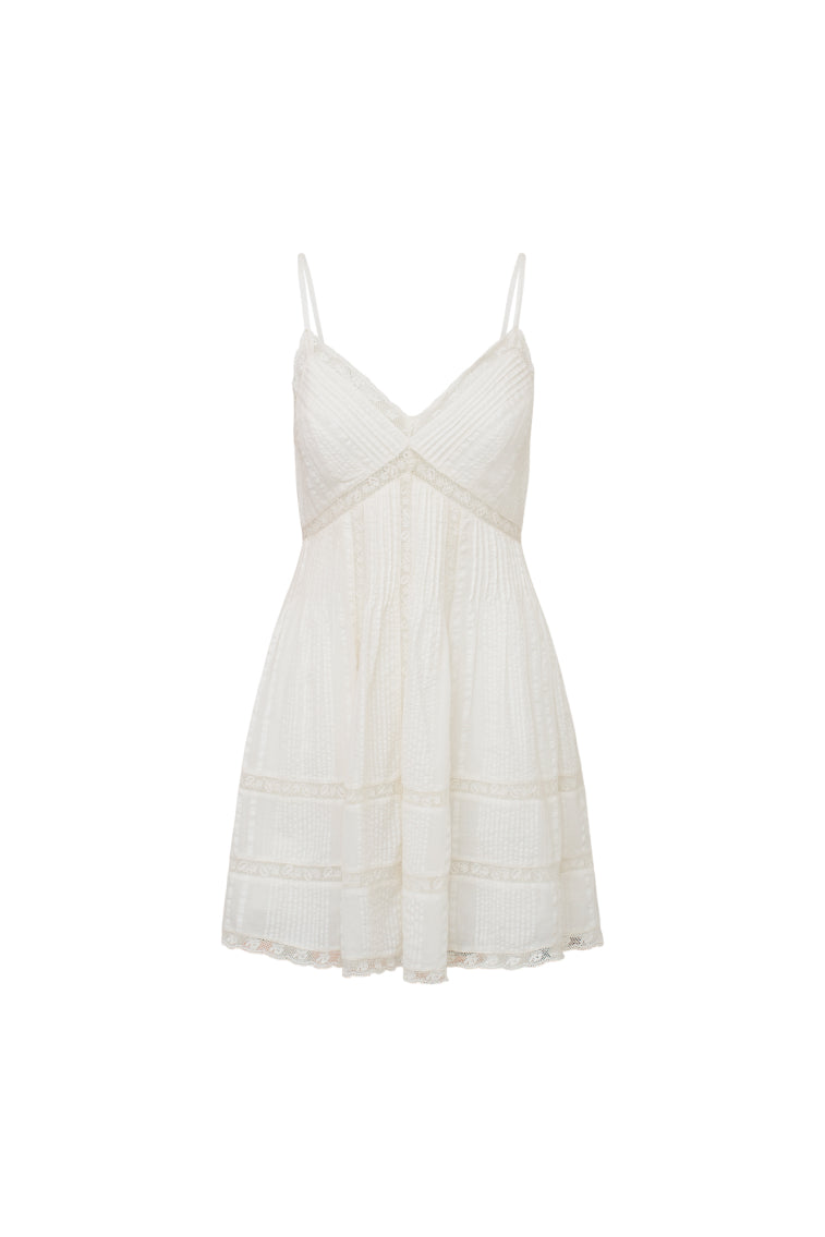 Mini-robe en coton Docila - BLANC