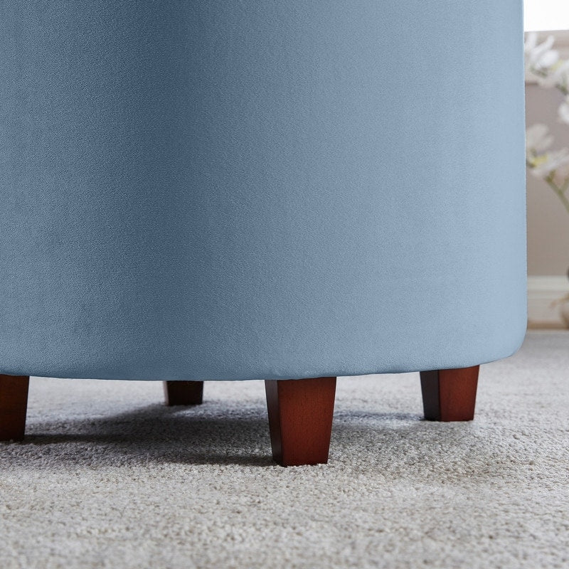 Donovan Tufted Round Storage Ottoman