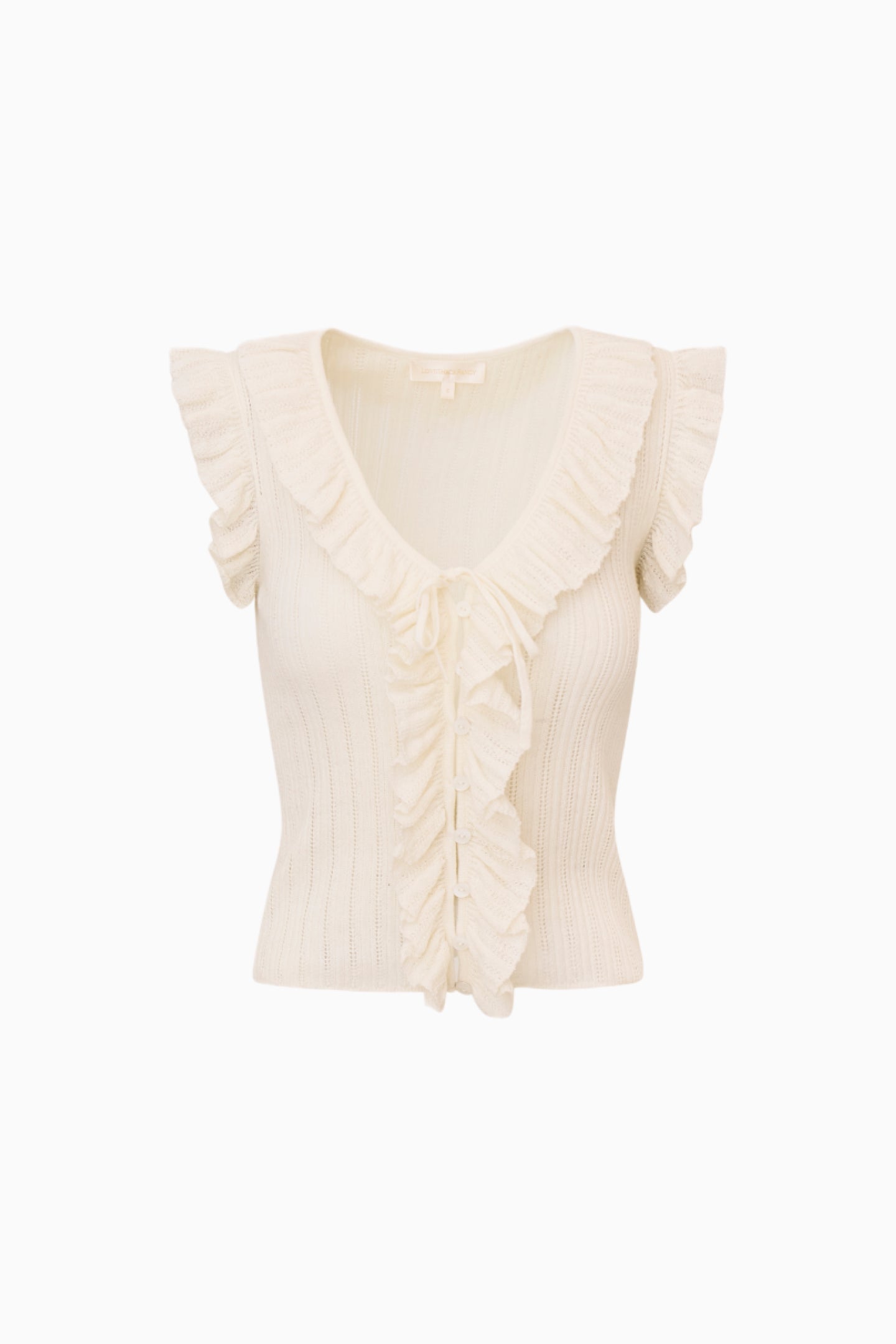 Haut en tricot pointelle Elizabelle