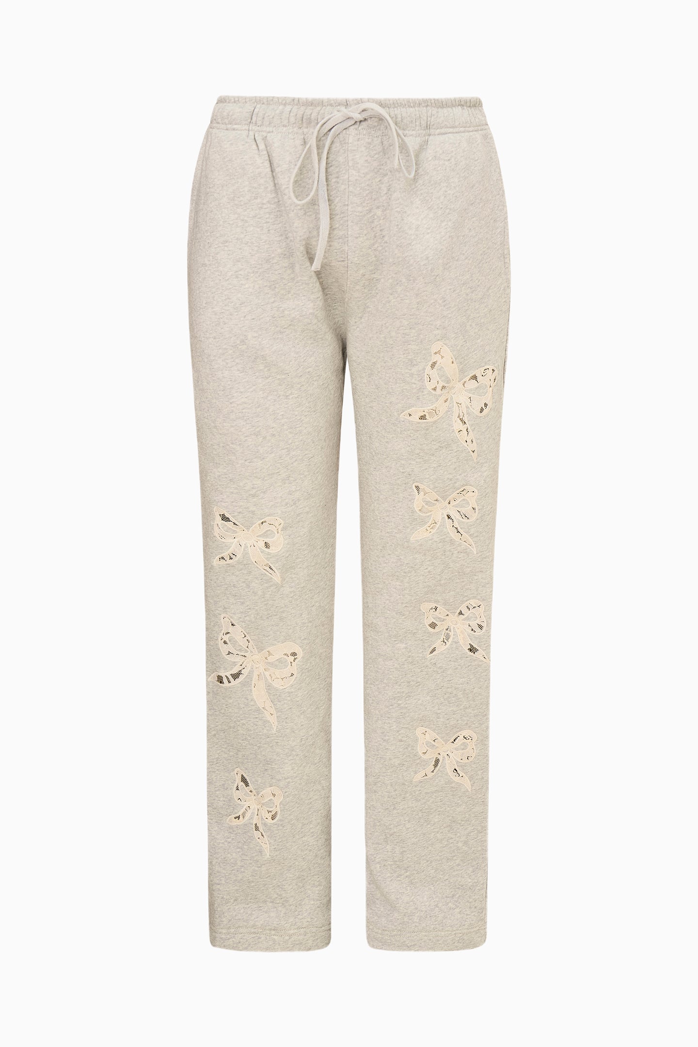 Pantalon de survêtement Elma en dentelle et nœud
