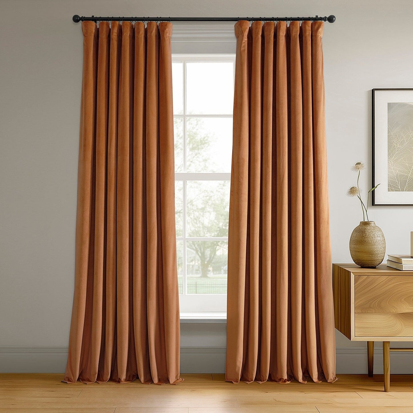Exclusive Fabrics Signature Blackout Velvet Curtain (1 Panel)