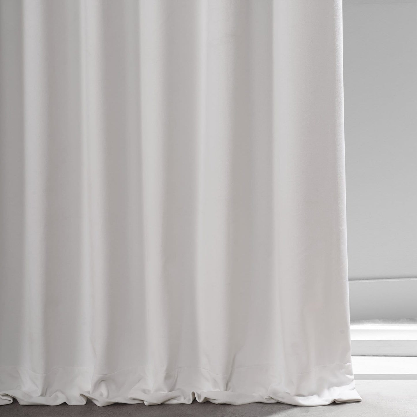Exclusive Fabrics Signature Plush Velvet Hotel Blackout Curtains (1 Panel) - Luxury Soft Drapery for Light Control & Elegance