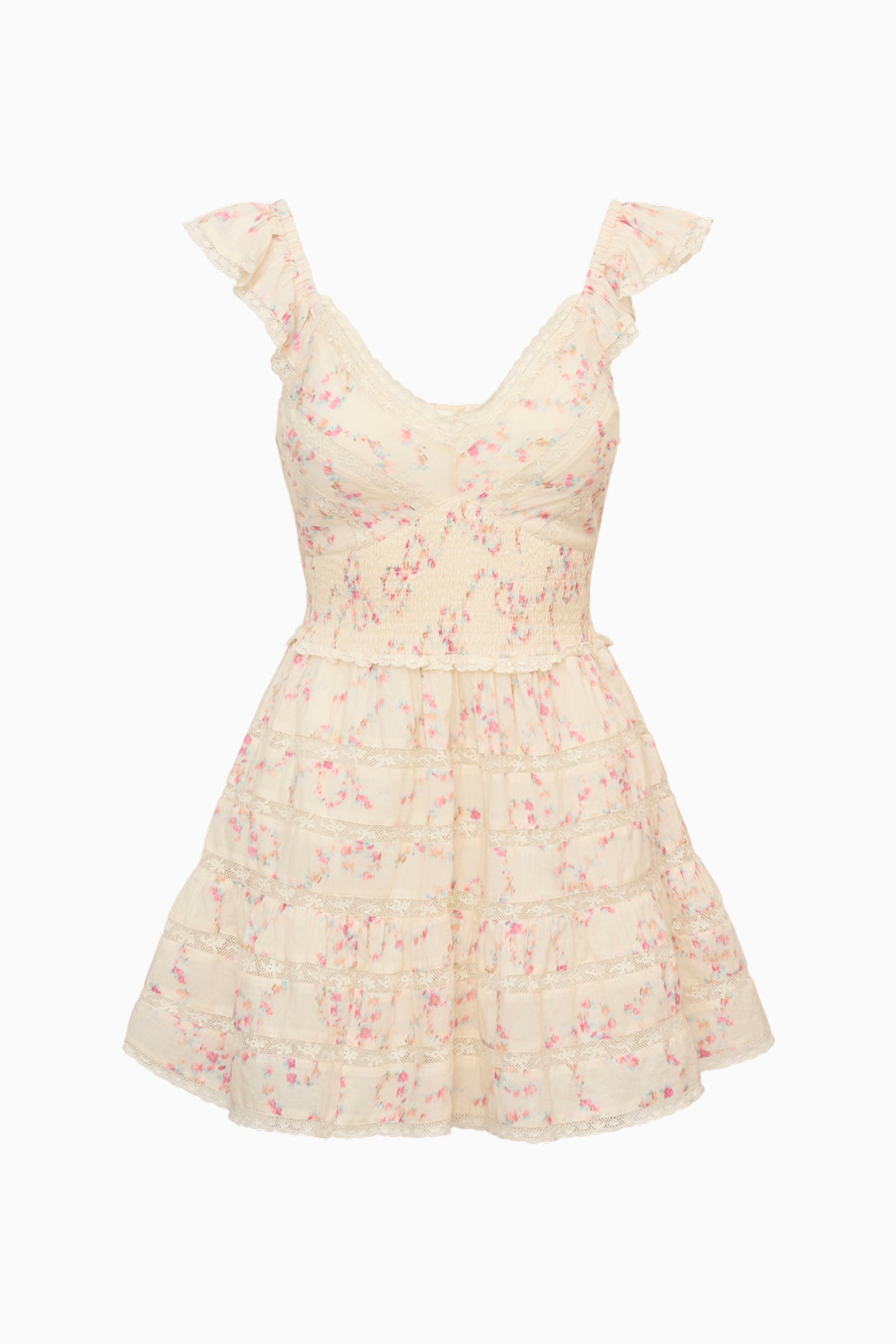 Robe courte Luna Rosa Fleur en coton Finny