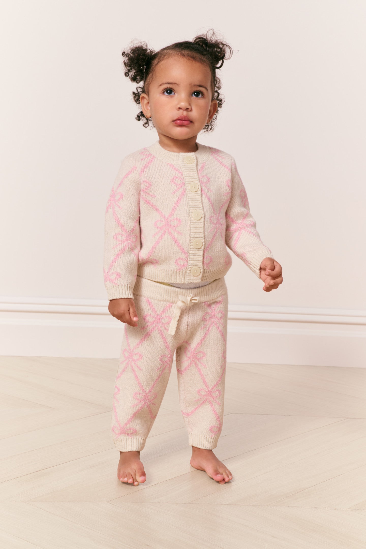 Pantalon en tricot avec nœud pour bébé Herra