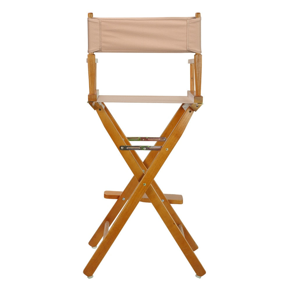 Honey Oak Frame 30-inch Director's Chair
