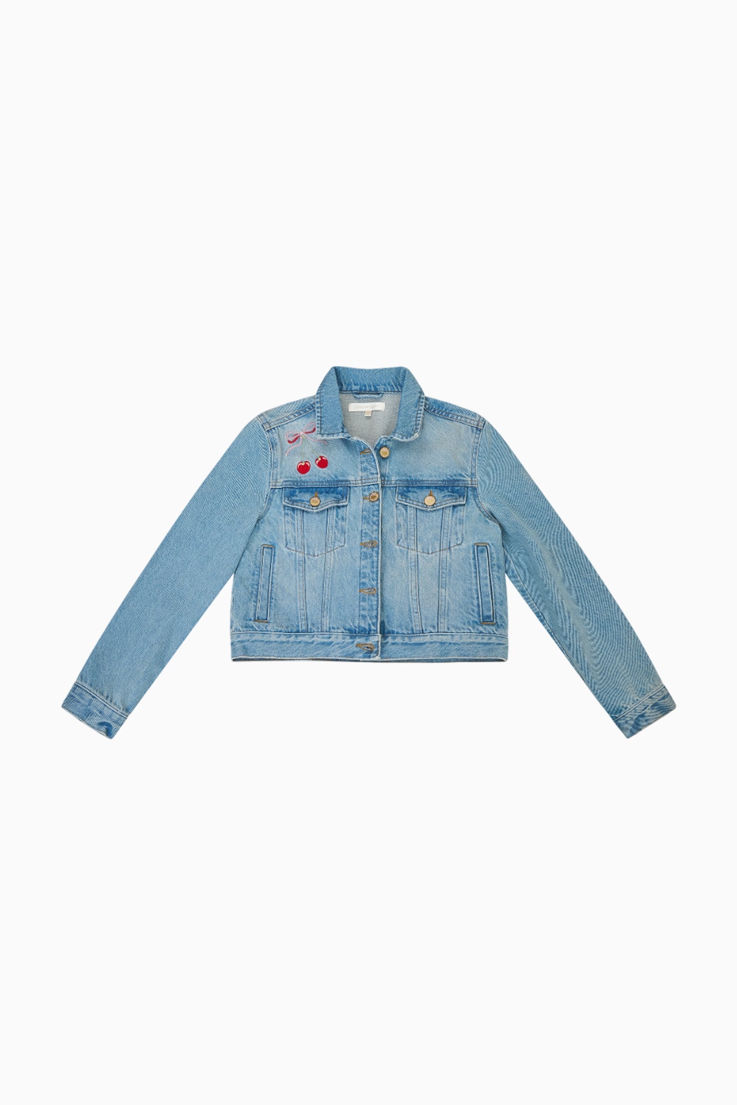 Veste en jean cerise Lavina pour fille