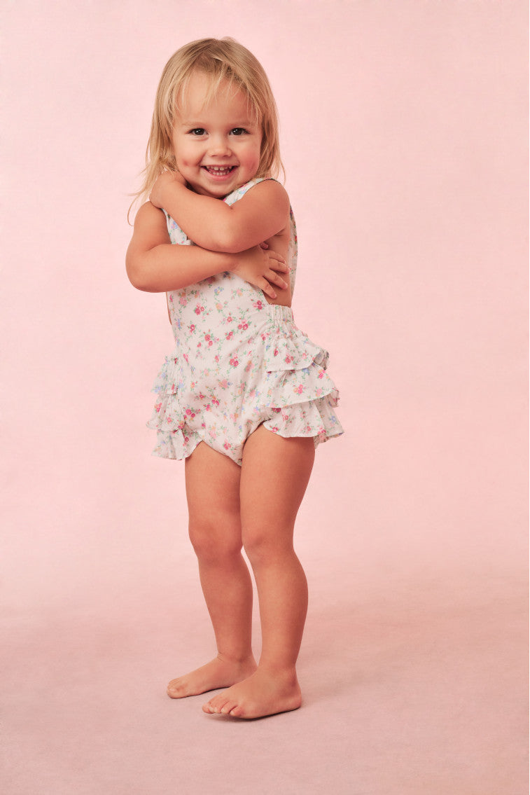 Tablier à fleurs en coton Baby Lindy