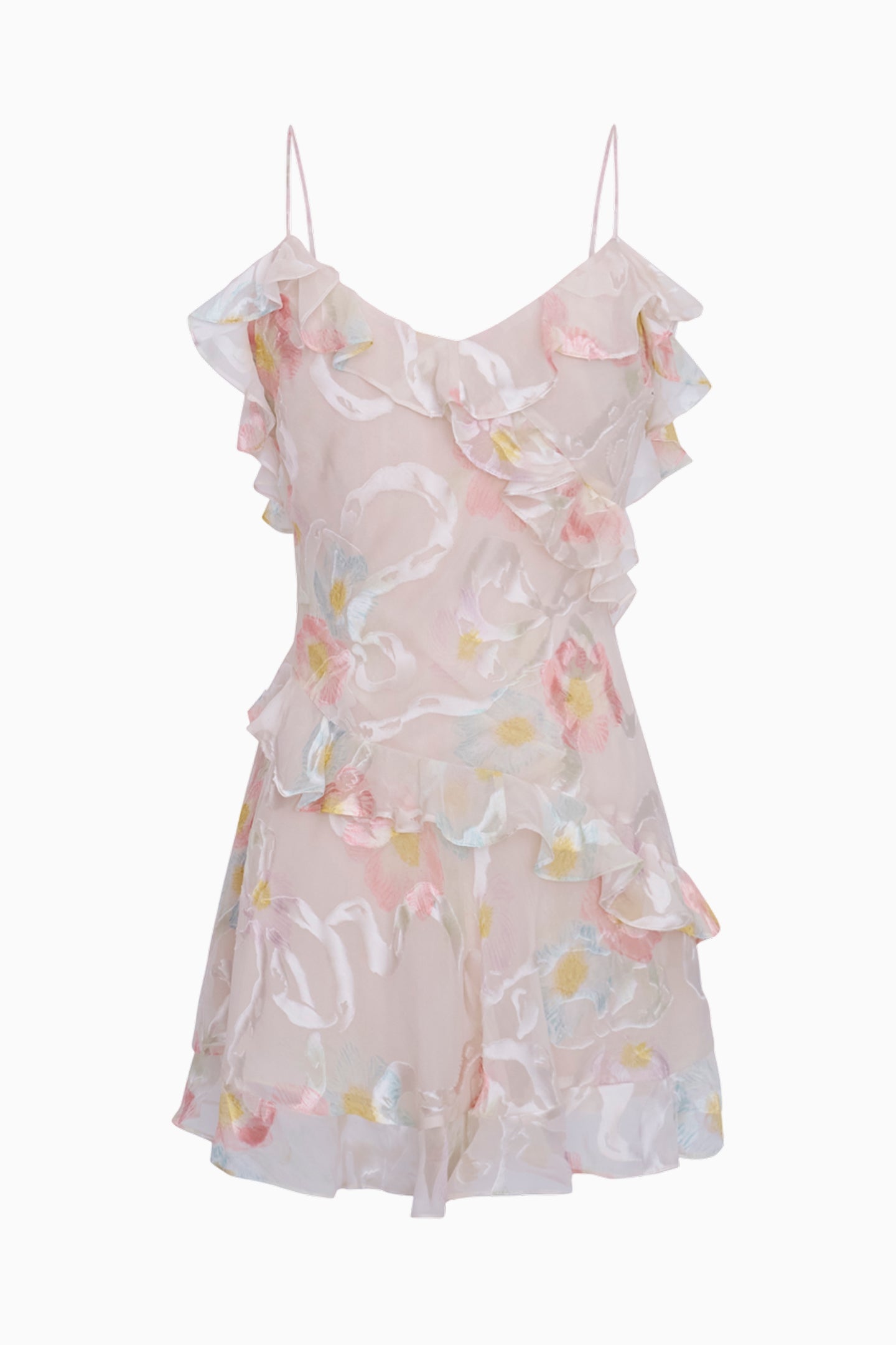 Mini-robe à volants pastel Lomina