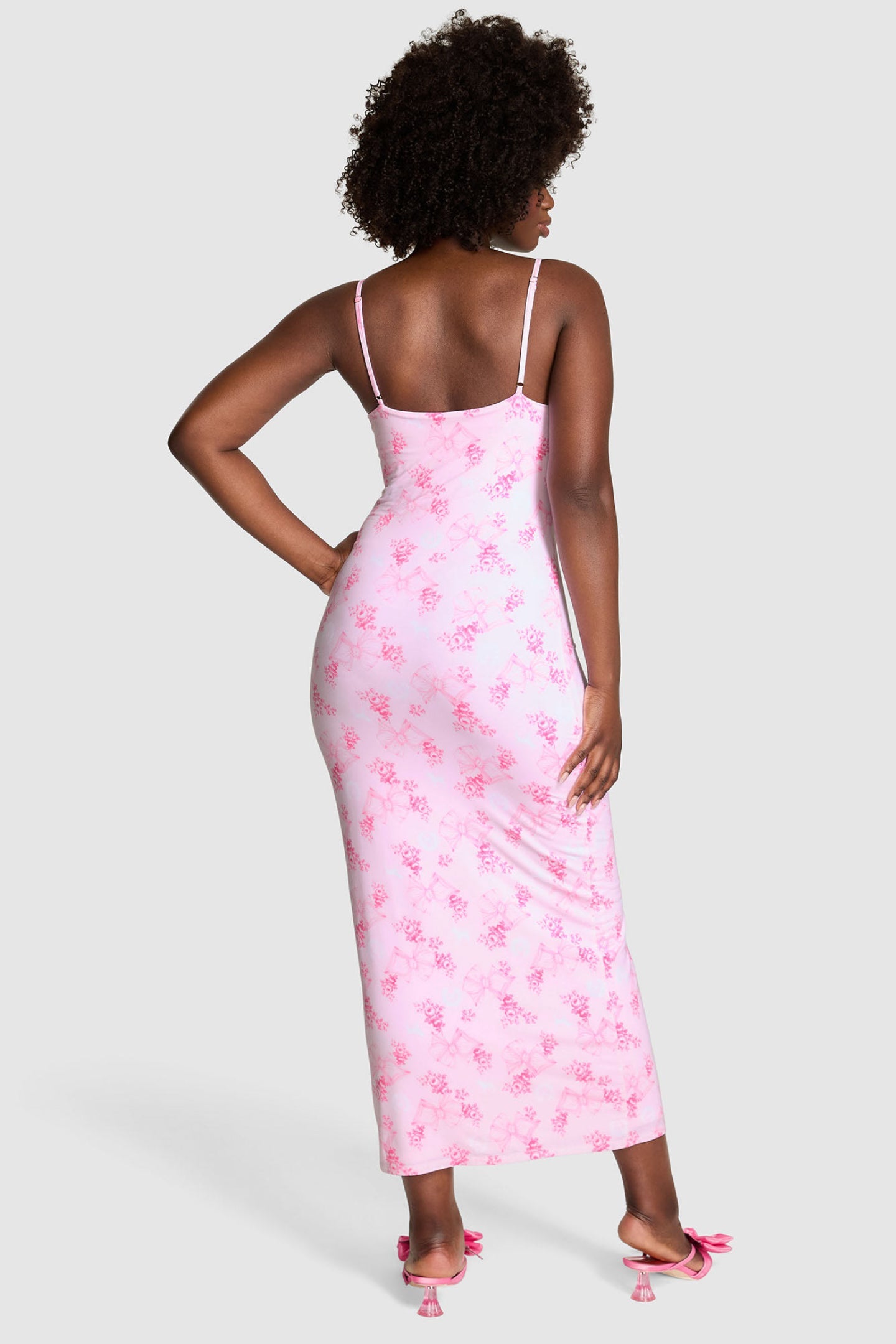 Robe mi-longue en modal Beaux Icons PINK x LoveShackFancy