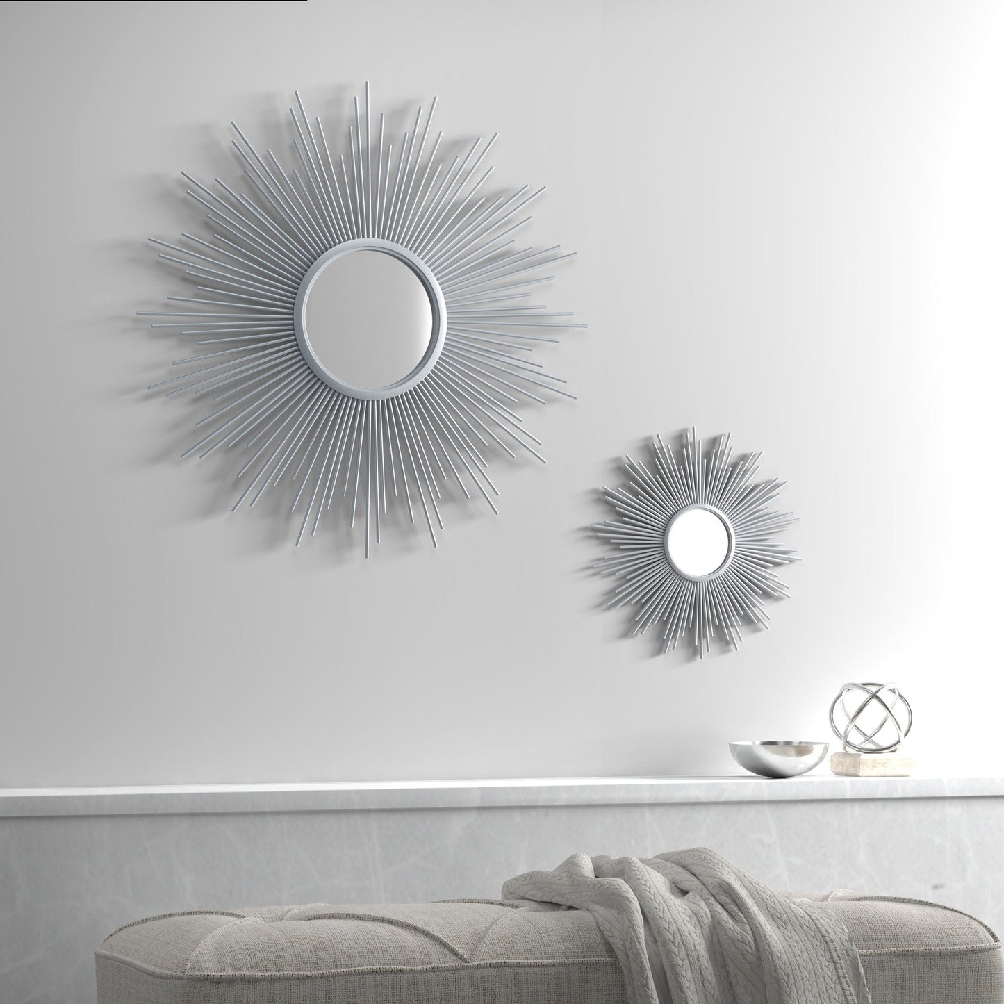 Madison Park Fiore Sunburst Wall Decor Mirror