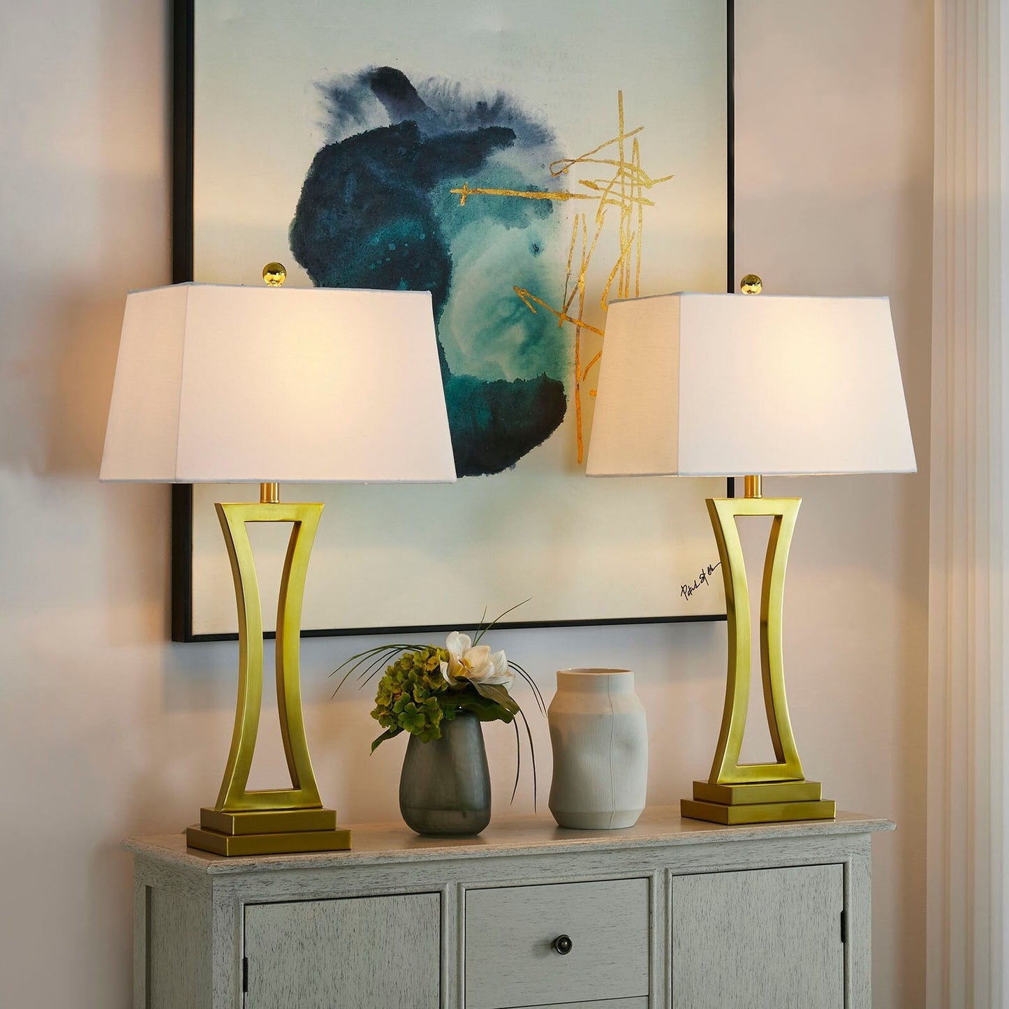 Maxax 30.75 Bedside Table Lamp Set (Set of 2)