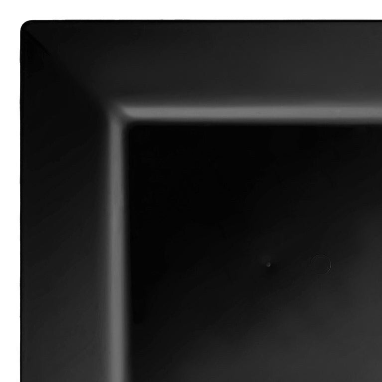 Modern Solid Square Disposable Plastic Plate Packs - Party Supplies