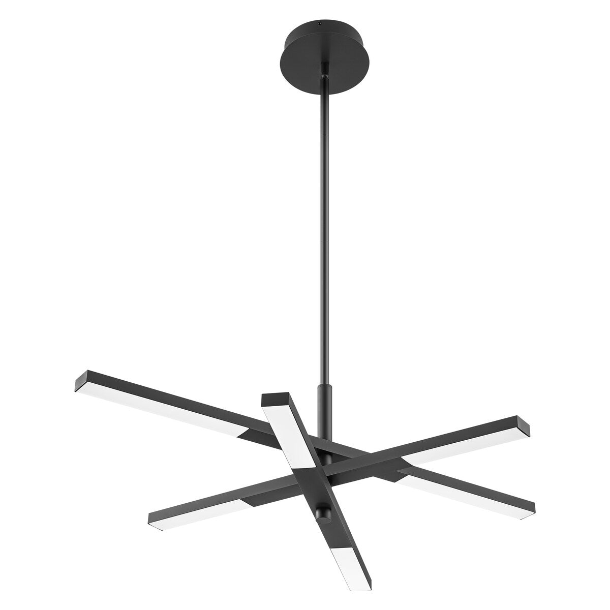 Modern Tiered Linear Sputnik Chandelier Warm Light 3000K Integrated LED Chandelier