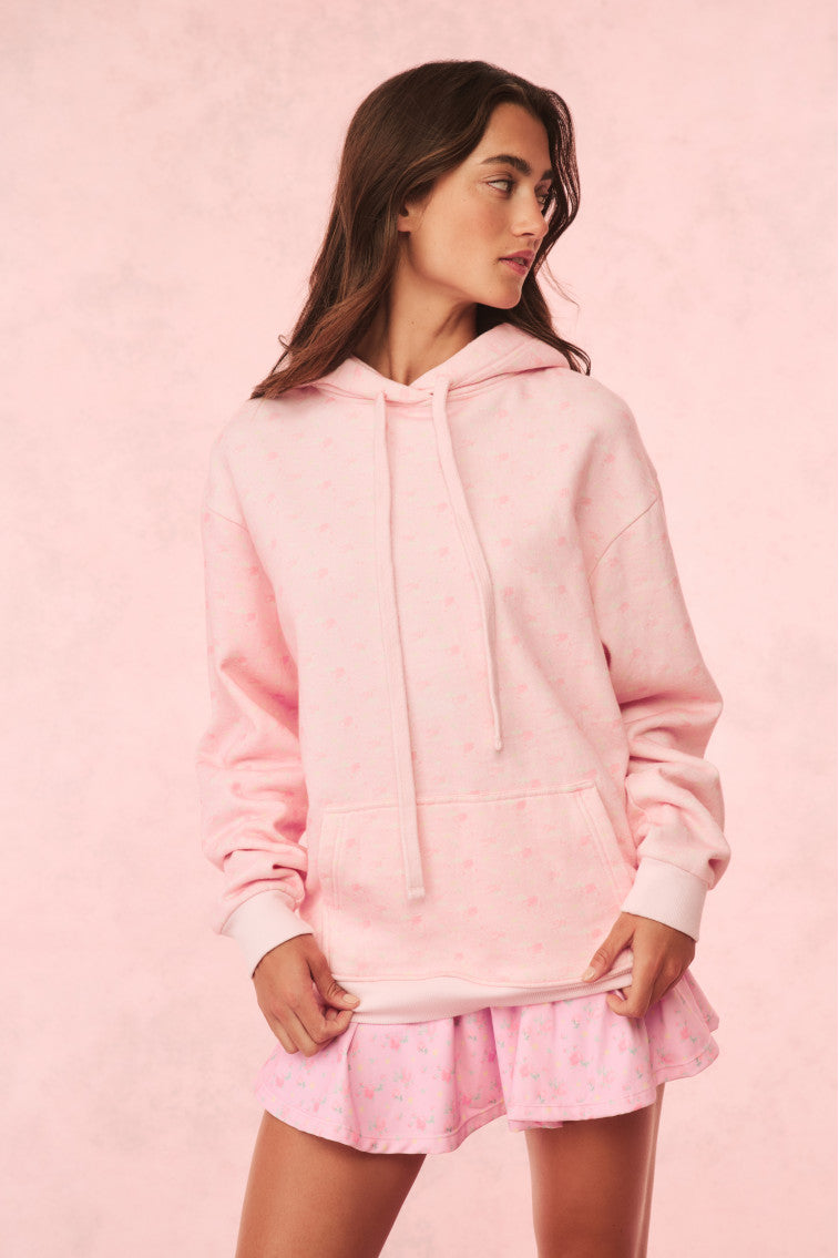 Sweat à capuche en coton à fleurs Nacova