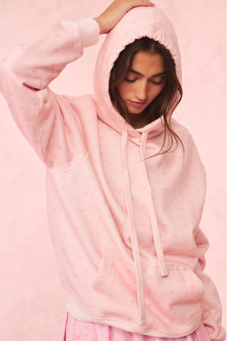 Sweat à capuche en coton à fleurs Nacova