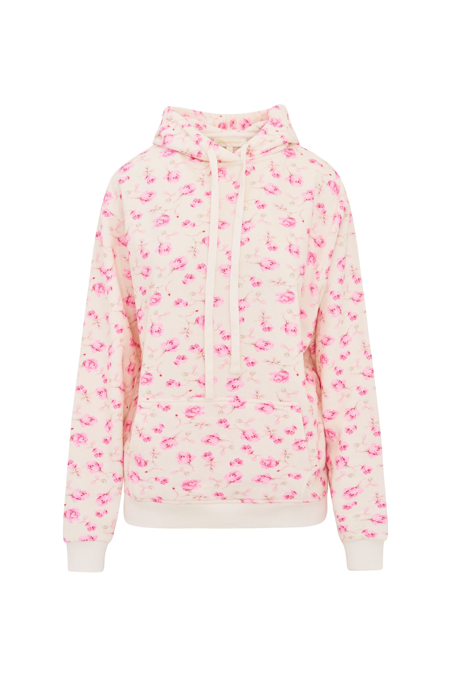 Sweat à capuche en coton à fleurs Nacova - STERLING DUSK