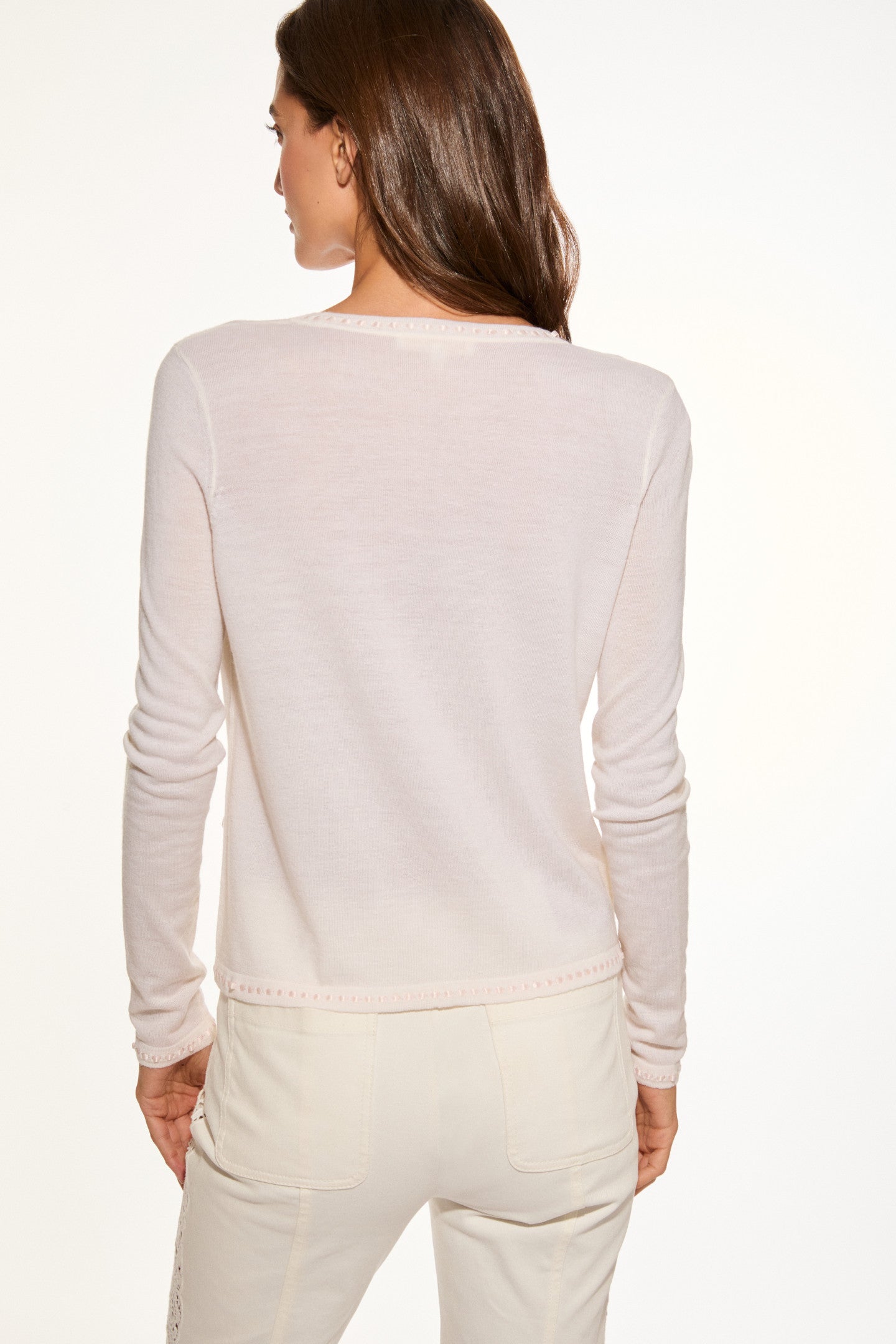 Cardigan en laine Nessa avec nœuds