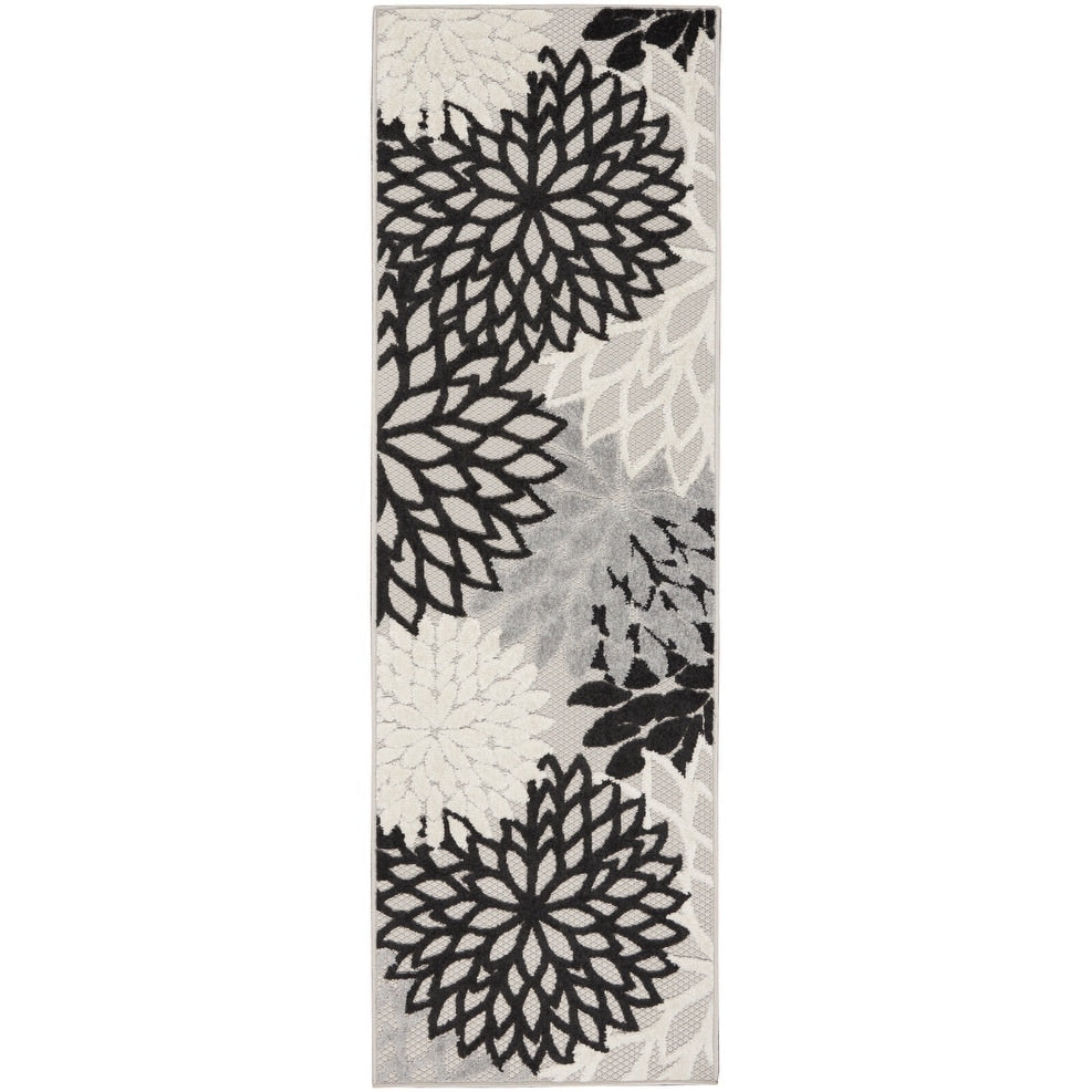 Nourison Alice Indoor/Outdoor Blue Floral Area Rug