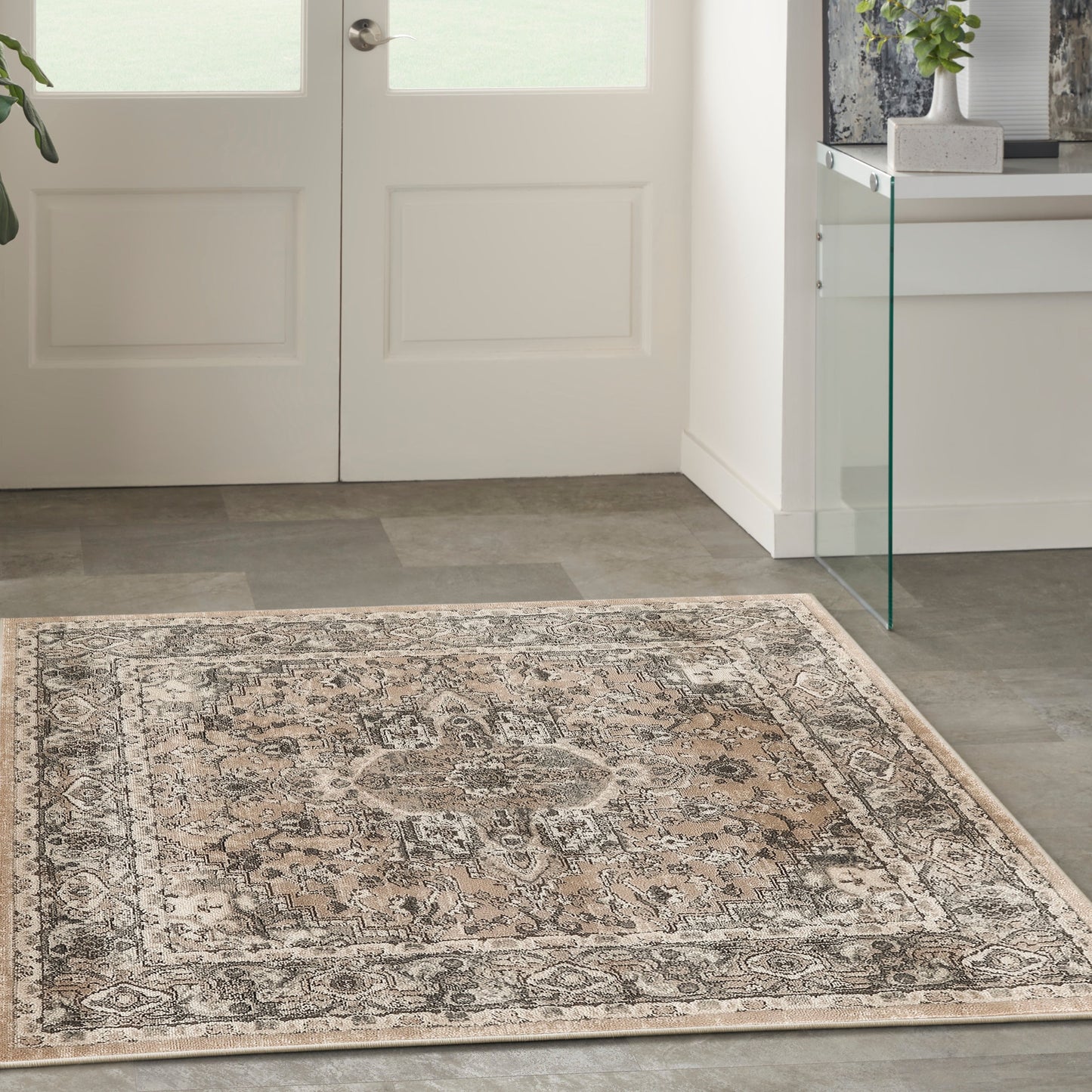 Nourison Quarry Indoor only Persian Area Rug.