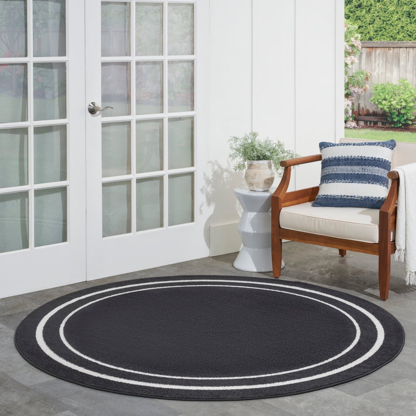 Nourison Sandy Indoor / Outdoor Solid Area Rug