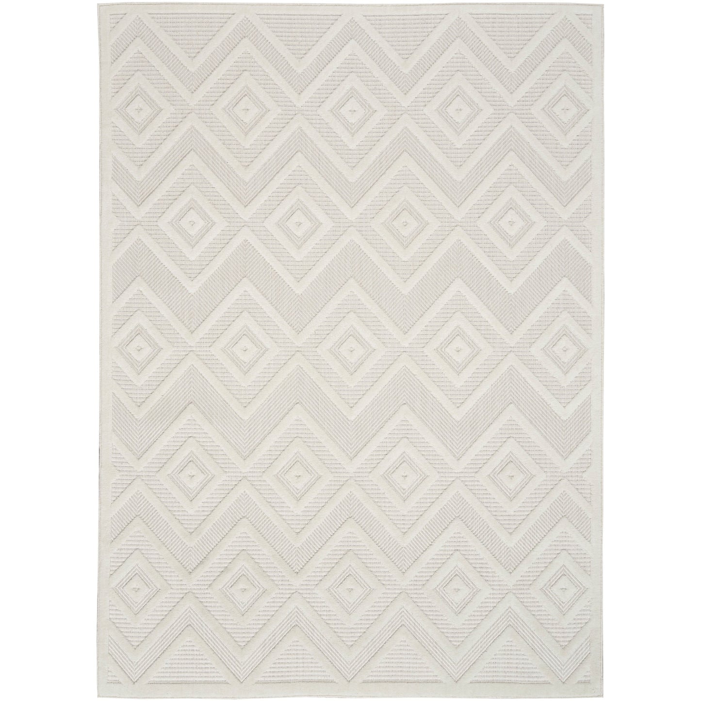 Nourison Versatile Indoor/Outdoor Geometric Flatweave Area Rug