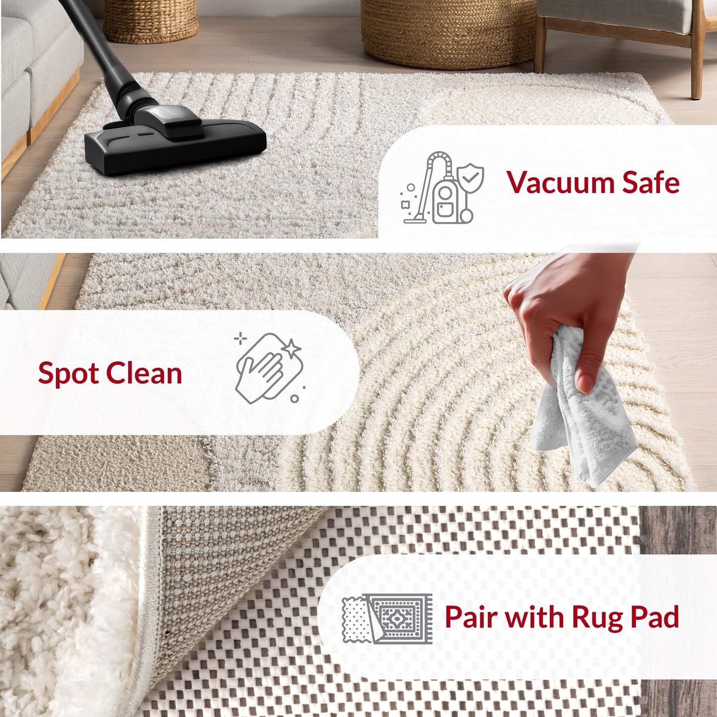 Nuloom Gloria Abstract Shag Area Rug