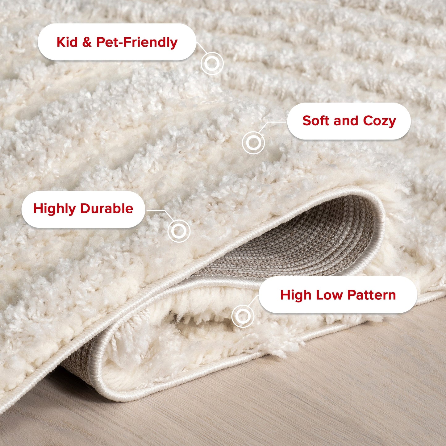 Nuloom Gloria Abstract Shag Area Rug