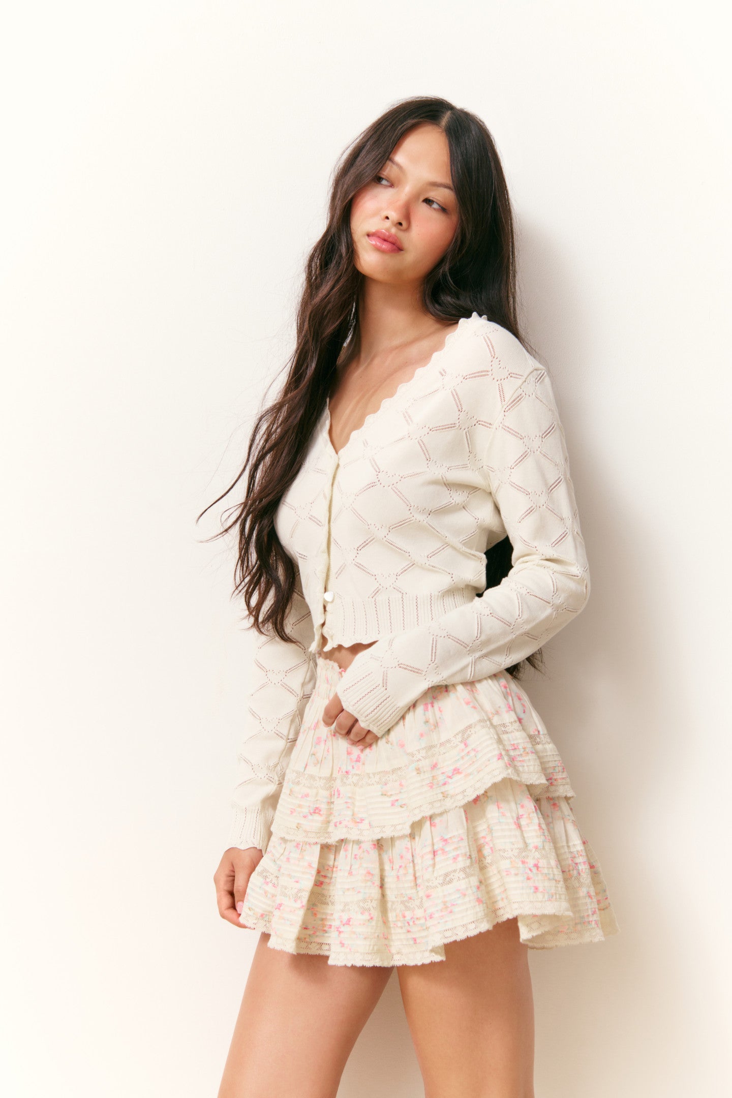 Cardigan Petra Knit Heart Argyle
